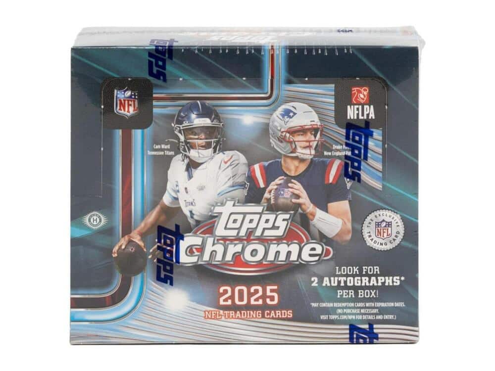 2025 Topps Chrome Football Hobby Jumbo Box price history on PriceWatchPro