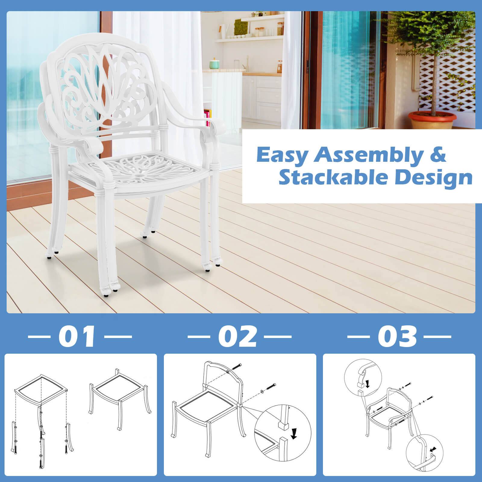 Easy Assembly & Stackable Design

- 01 -
- 02 -
- 03 -