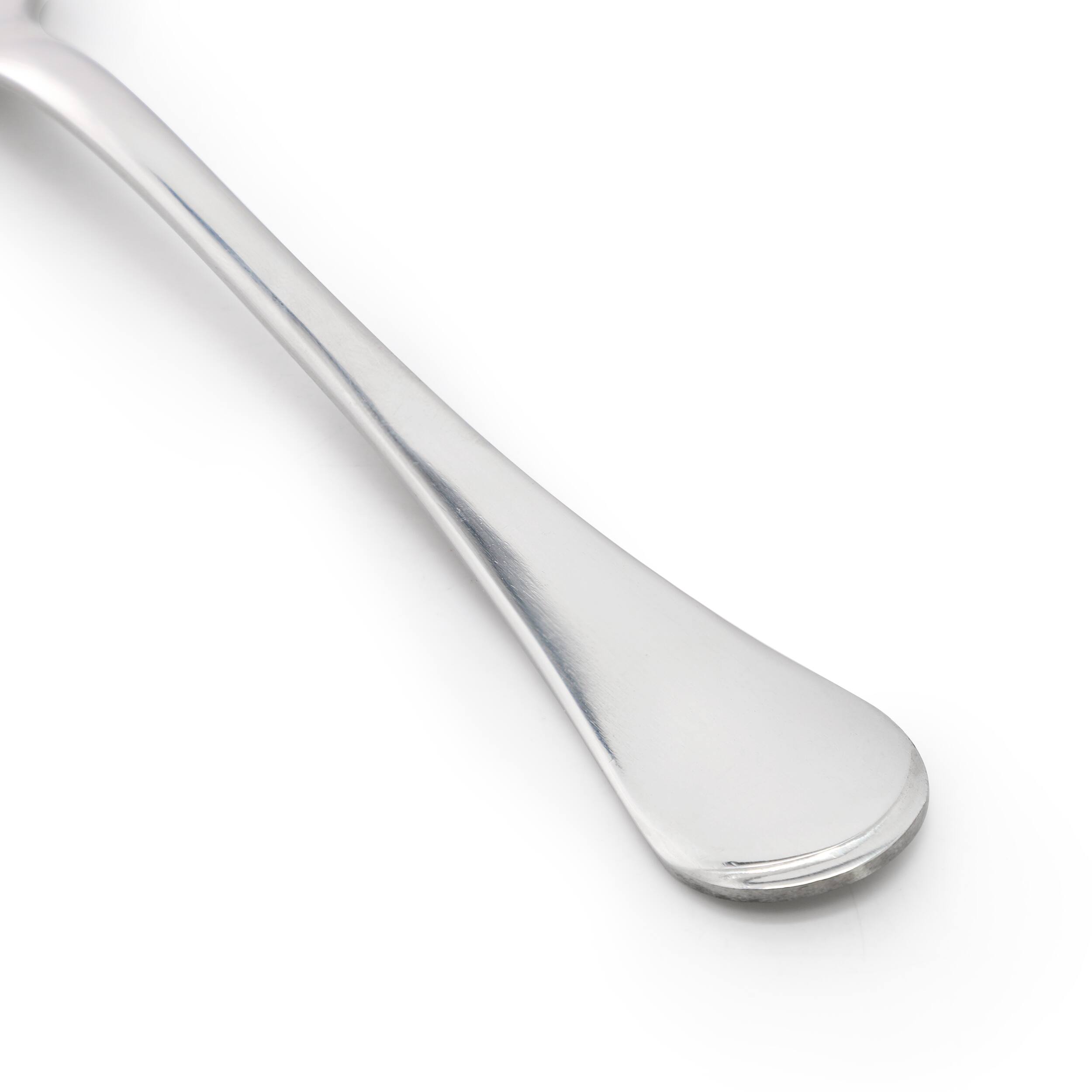 Left. Gibson - Gibson Home Manchester 4 Piece Stainless Steel Dinner Fork Set - Silver.