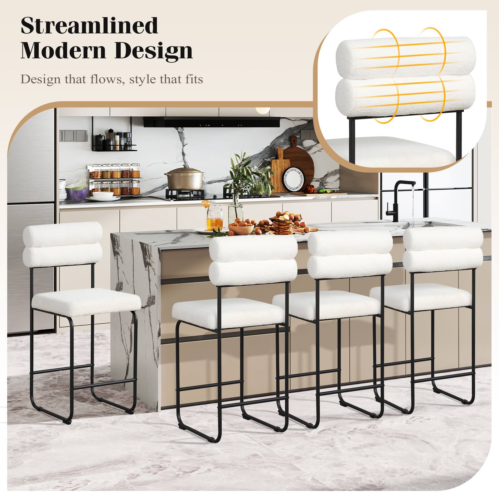 Streamlined Modern Design  
Design that flows, style that fits