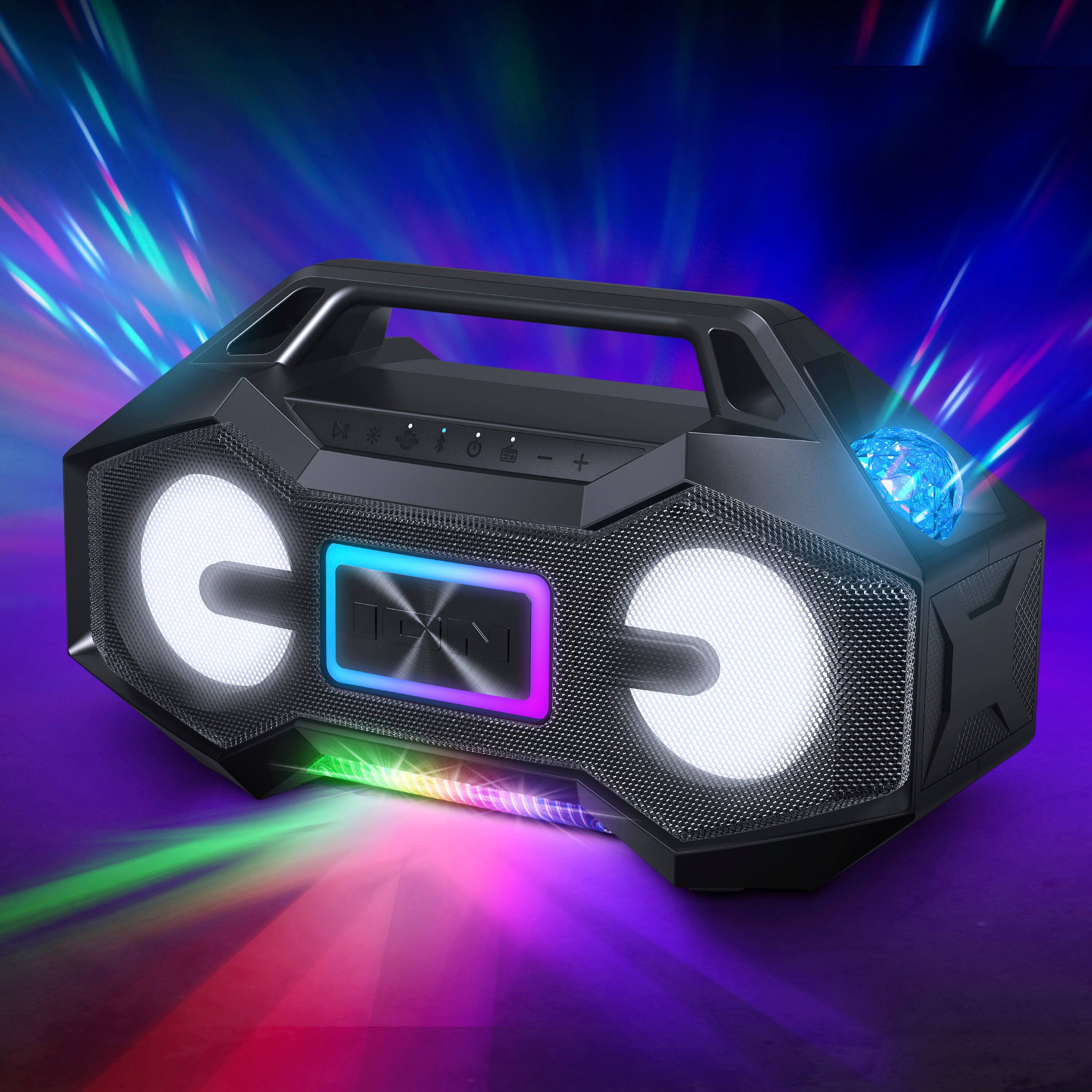 Alt View 12. ION Audio - Party Rocker Go high-Power Boombox with Party Starter Lights - Black.