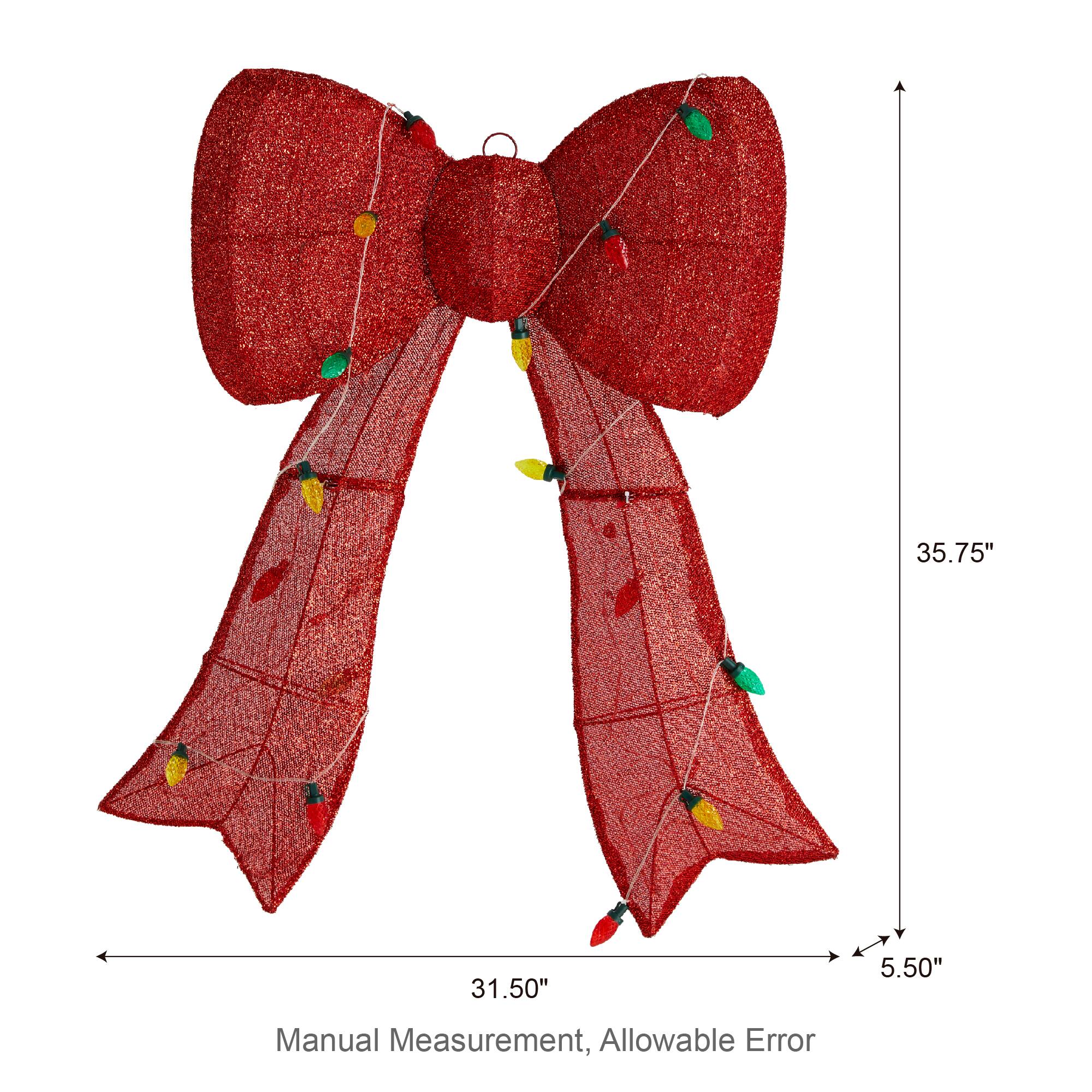 35.75"  
31.50"  
5.50"  
Manual Measurement, Allowable Error