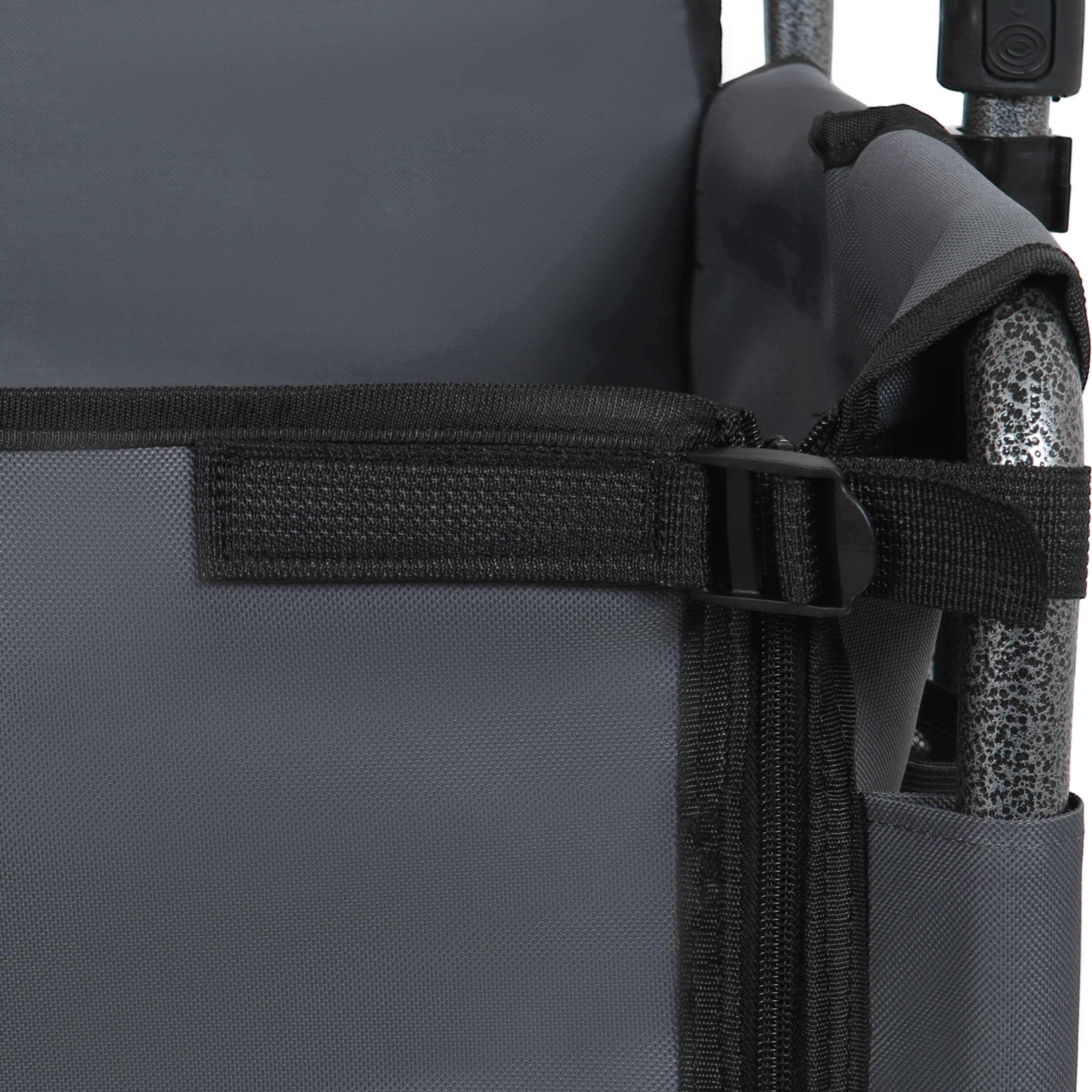 Alt View 5. Mondawe - 3-in-1 Convertible Folding Wagon Utility Carts w/ 500LBS Capacity, 180L Space, All-Terrain Wheels for Outdoor Use - Gray.