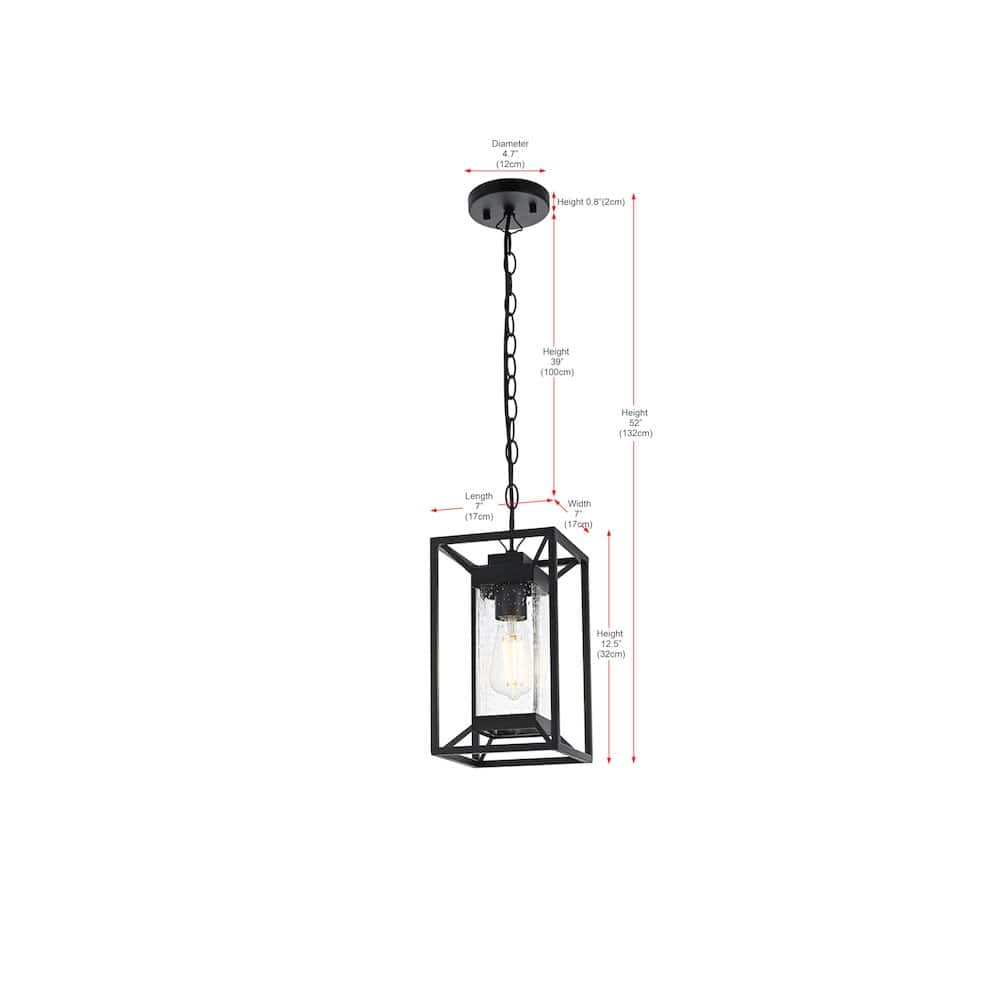 Elegant Lighting - Willington 7 inch Outdoor Pendant - Black price history on PriceWatchPro