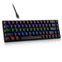 Reds Spade - Wired Mechanical Gaming Ultra compact Mini Keyboards Multi Color Rgb Illuminated For Pc Gamer Computer Deskt - Default