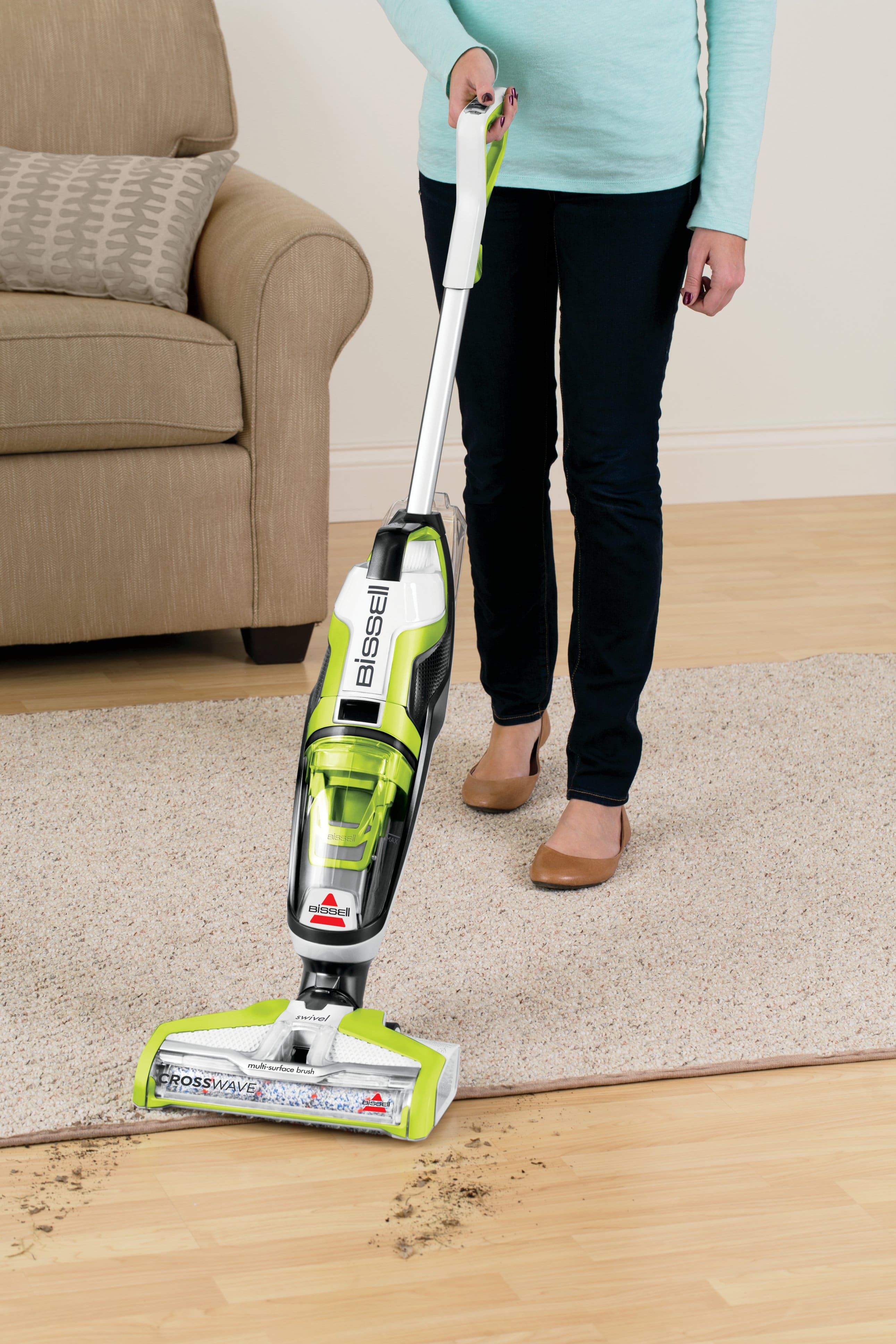 BISSELL CrossWave All-in-One Multi-Surface Wet Dry Upright Vacuum - deals Molded White