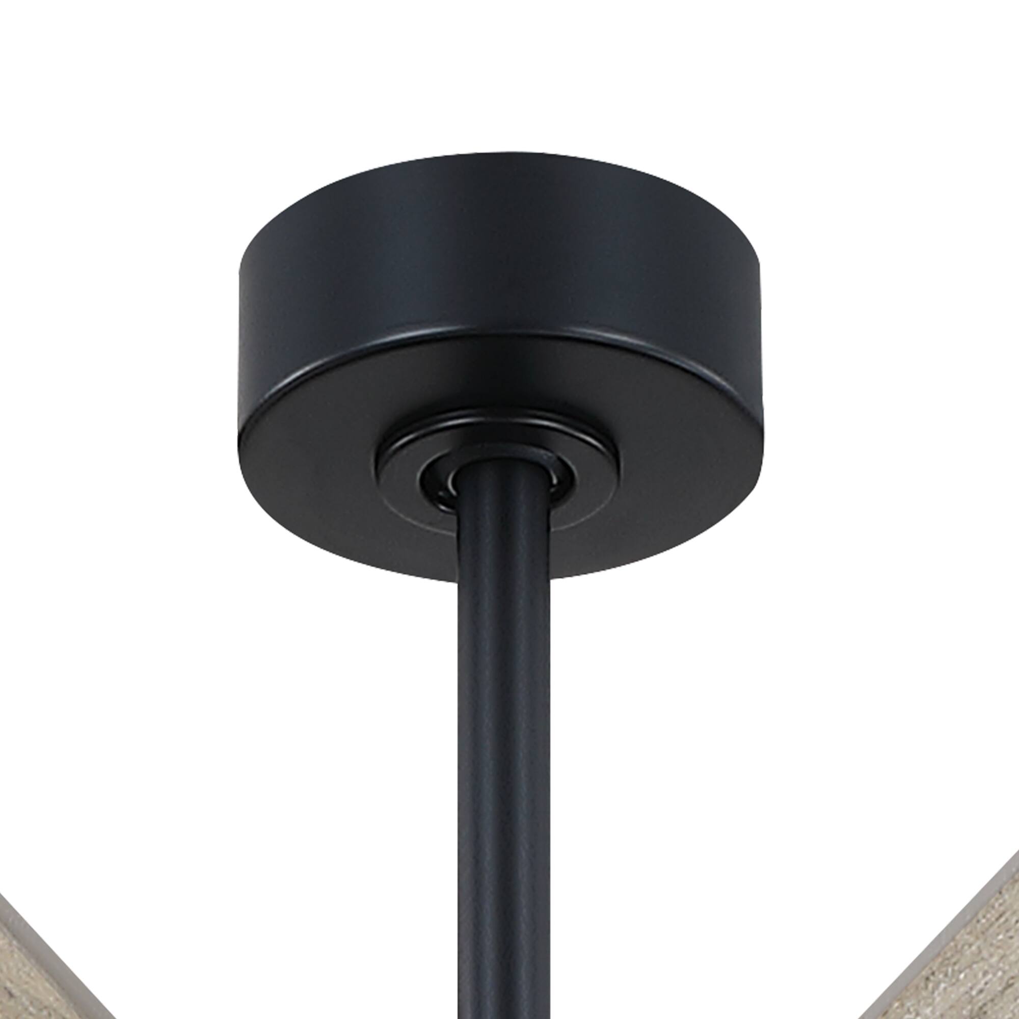 Alt View 6. Parrot Uncle - 84 Inch Industrial 8 Blades Large Windmill Ceiling Fan with Dimmable LED Light and Remote - Black.