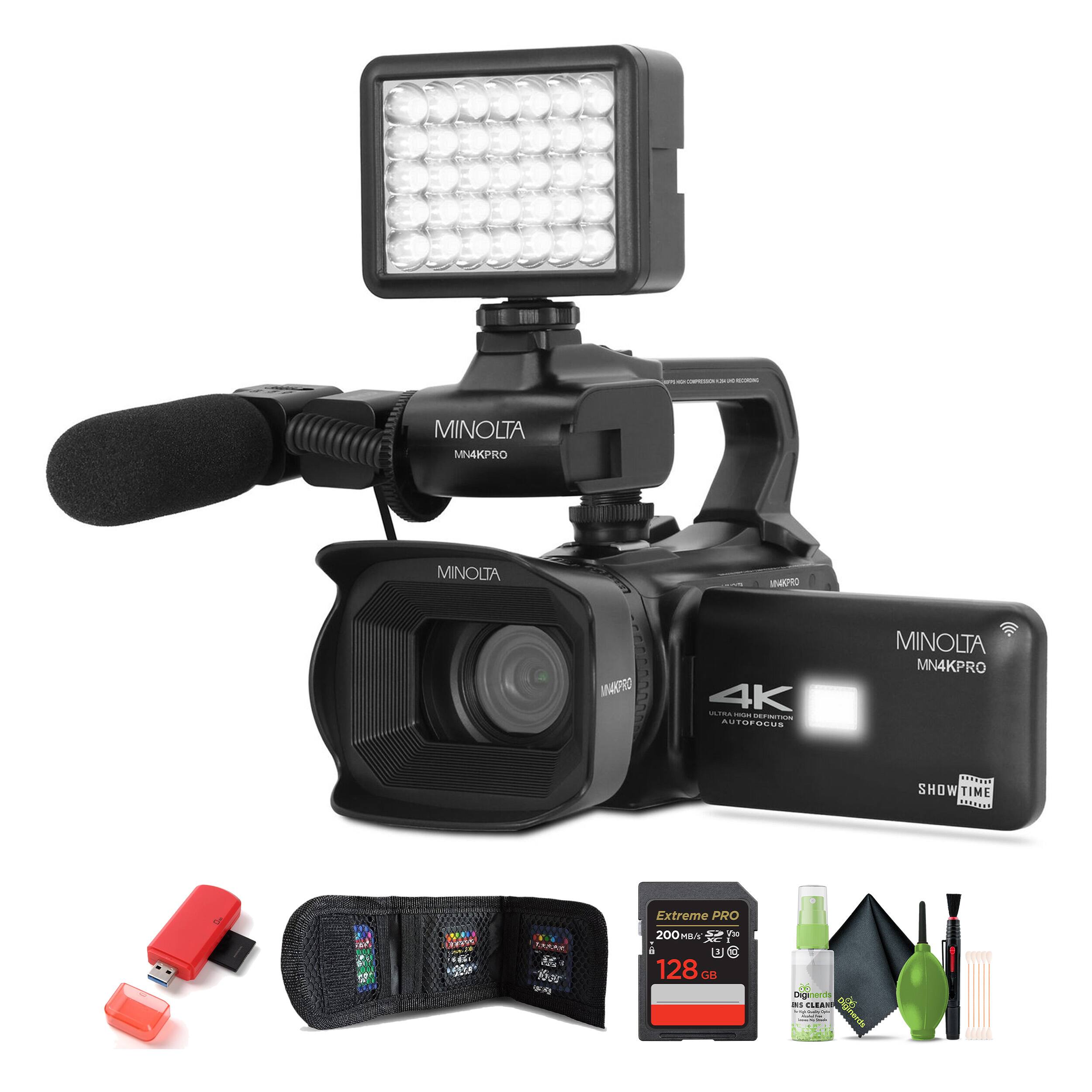 MINOLTA MN4KPRO  
MINOLTA MN4KPRO  
4K ULTRA AUTOFOCUS  
SHOWTIME  
Extreme PRO 200MB/s 128GB  
MINOLTA MN4KPRO  
MINOLTA MN4KPRO