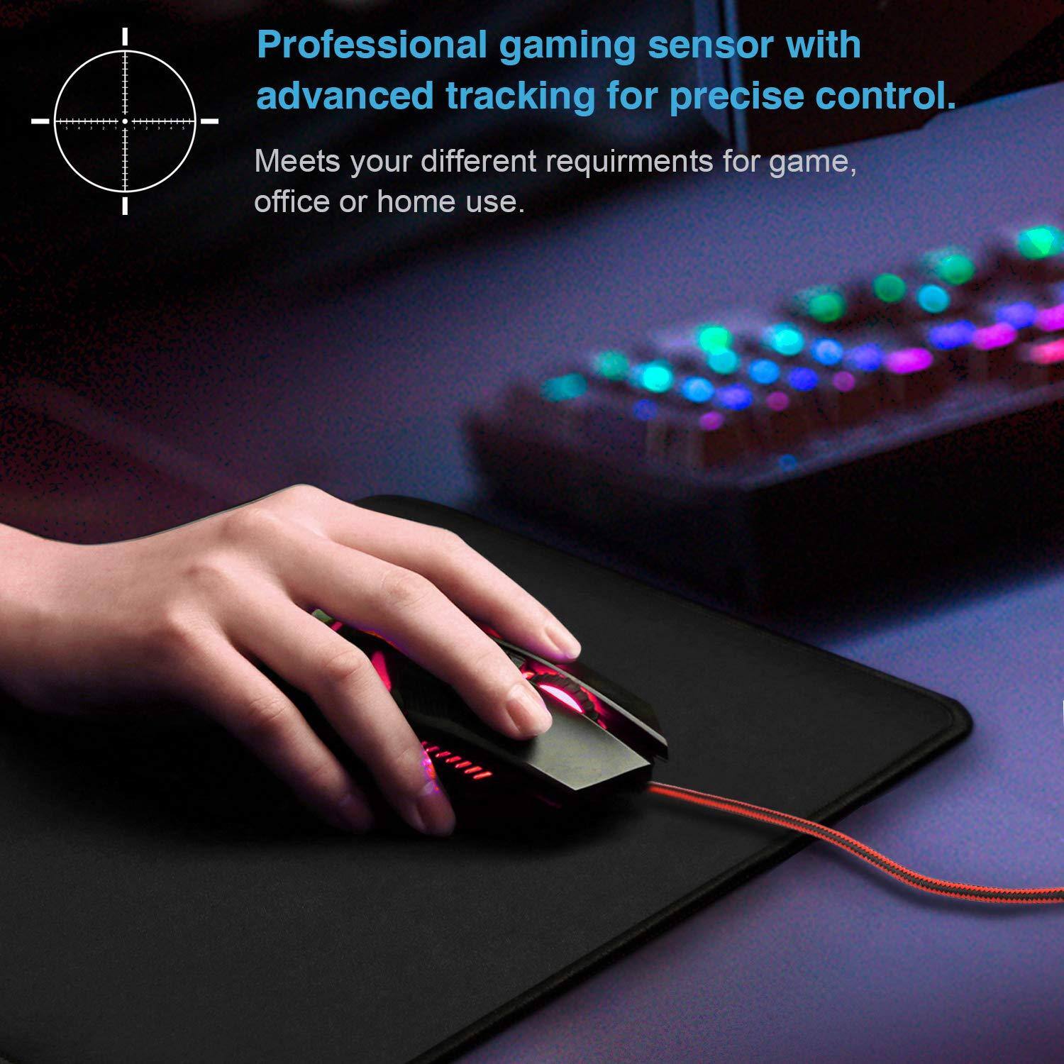 Professional gaming sensor with advanced tracking for precise control.  
Meets your different requirements for game, office or home use.