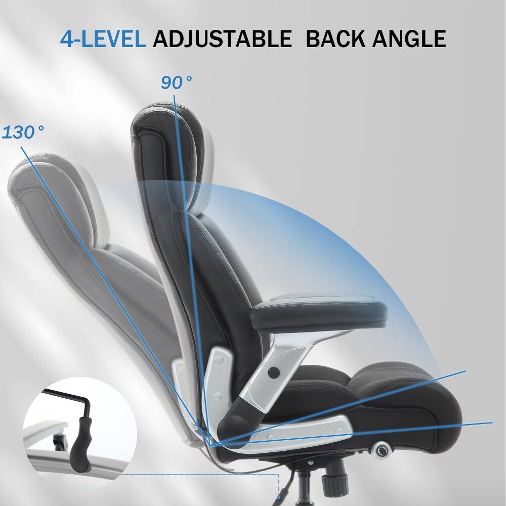 4-LEVEL ADJUSTABLE BACK ANGLE  
90°  
130°