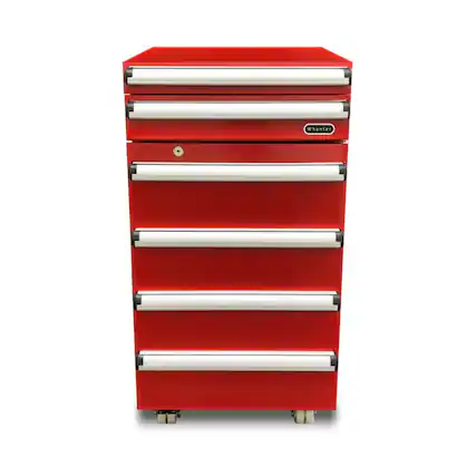 Front. Whynter - Portable 1.8 cu. ft. Tool Box Refrigerator with 2 Drawers and Lock - Red.