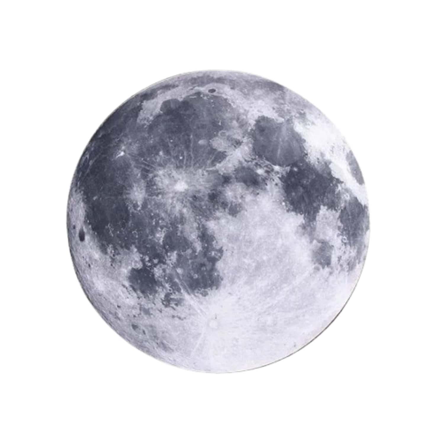 Stock Preferred - Space Gaming Round Mouse Pad Moon Pattern - Black