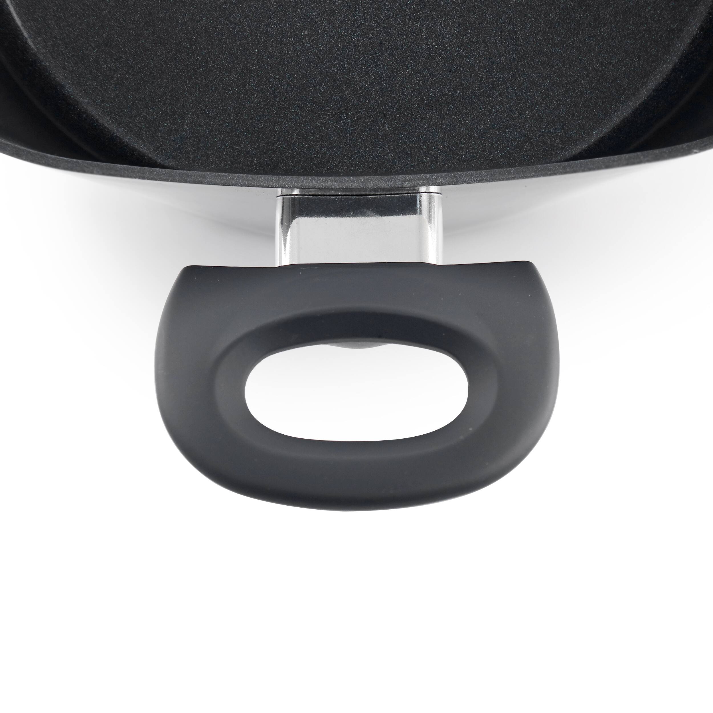 Alt View 2. Gibson - Soho Lounge Diamond 10 Piece Ceramic Nonstick Aluminum Cookware Set in Black - Black.