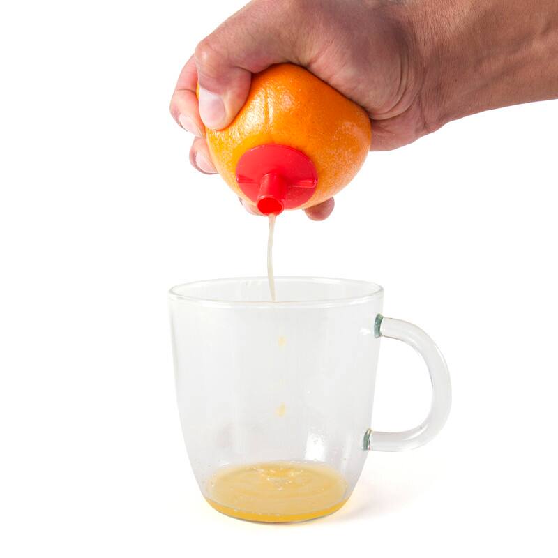 Left. Kitchen + Home - Citrus Tap - Portable Juicer and Corer 3 Pack - Red.