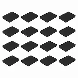 Unique Bargains - Single Sided Speaker Isolation Pads 90x65x15mm Square EVA Acoustic Foam Anti-Vibration Feet for Speaker Subwoofer, 16pcs - Black