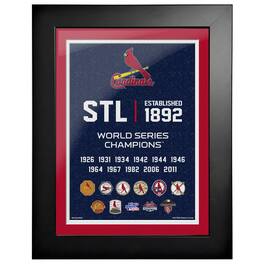 Mustang Drinkware - 11-Time World Series Champions 18'' x 14'' Empire Framed Art - Multicolor