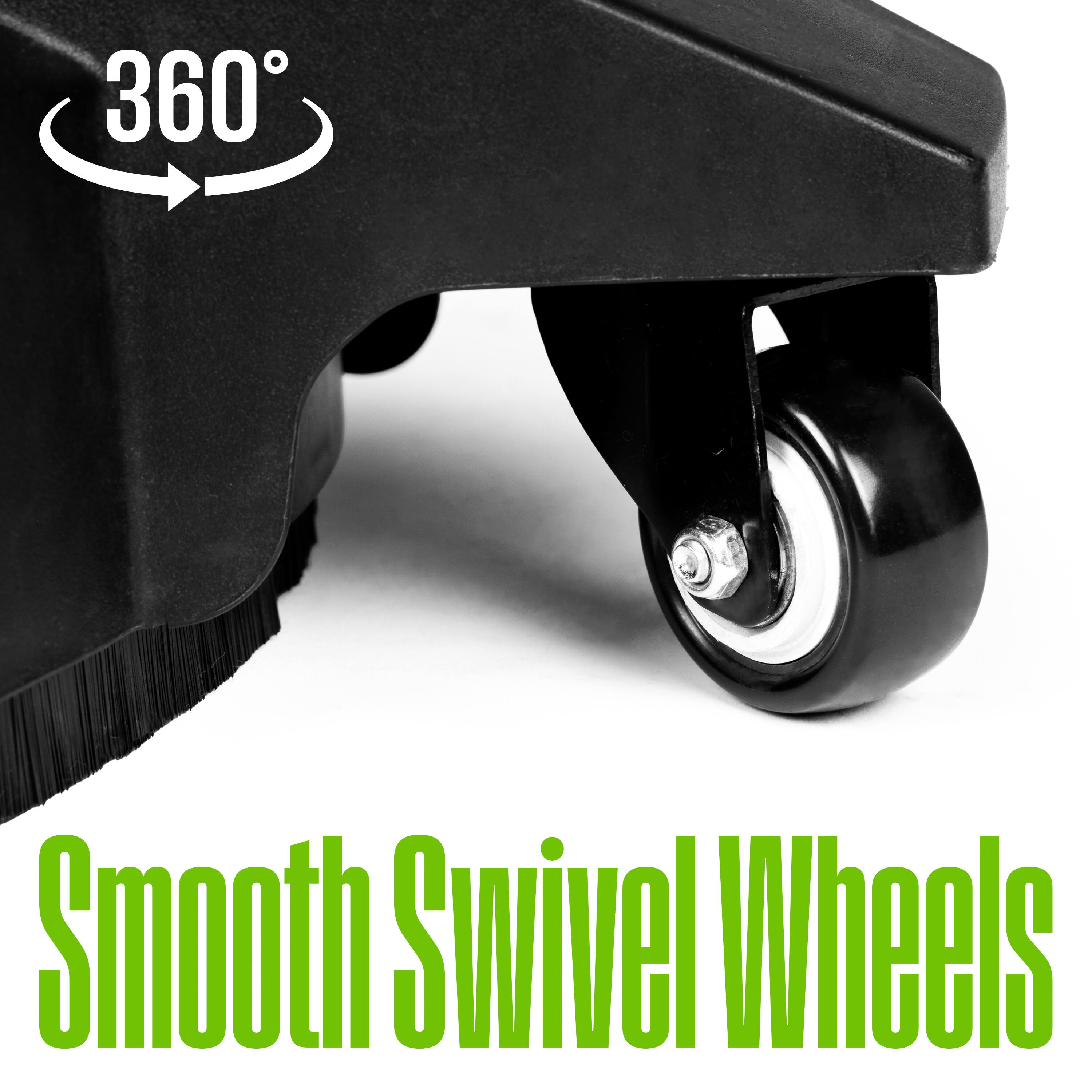 360° Smooth Swivel Wheels