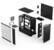 Alt View 11. Fractal Design - North XL Momentum Edition Black E-ATX Chassis with Blackened Oak Front and TG Side Panel Mid Tower PC Case - Black.