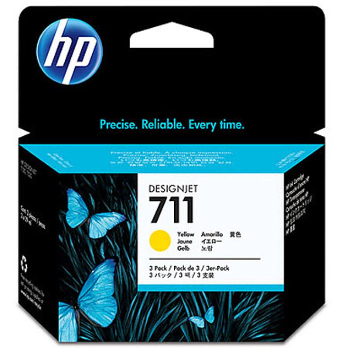 hp Precise. Reliable. Every time.

adidines

DESIGNJET 711 Yellow Amarillo Jaune Gelb

18%

3 Pack / Pack de 3 / Jer-Pack / 3/3