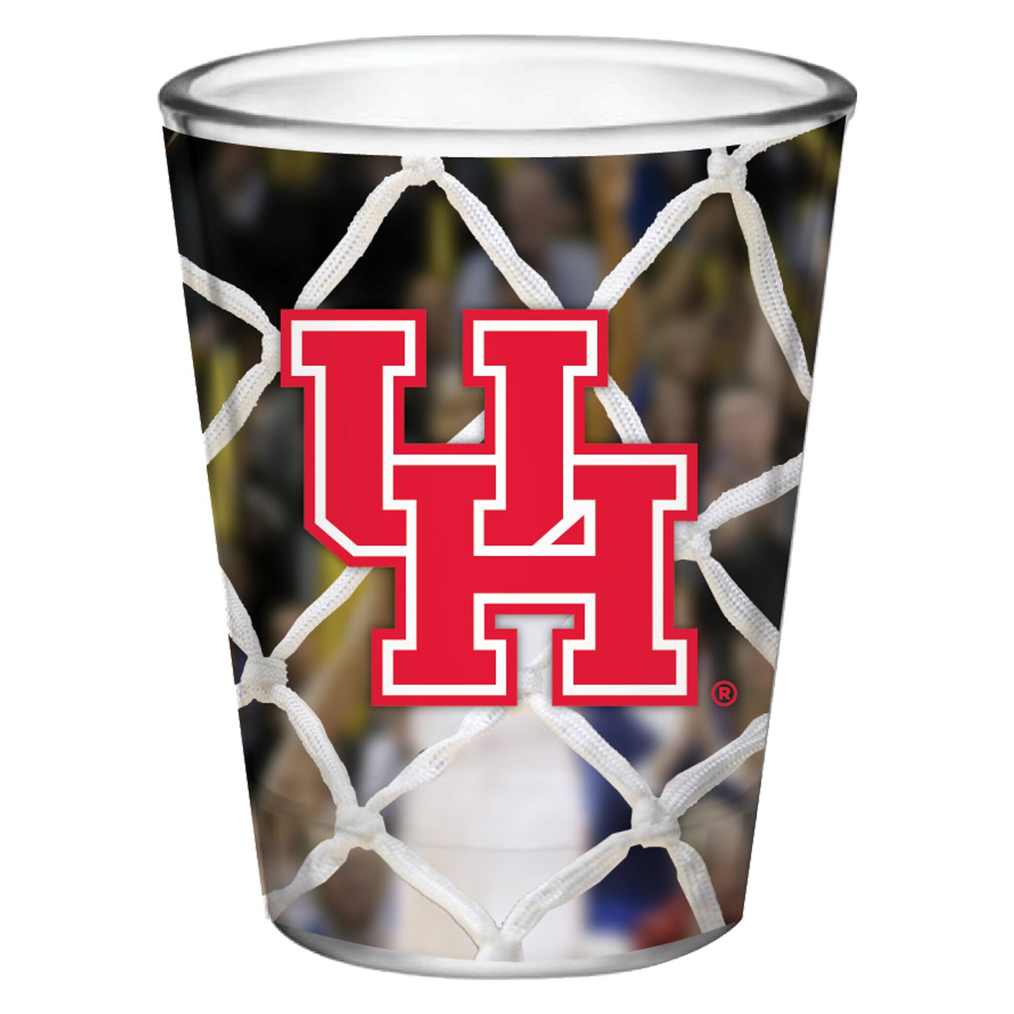 Alt View 1. Indigo Falls - Houston Cougars 2oz. Basketball Collector Shot Glass - Multicolor.