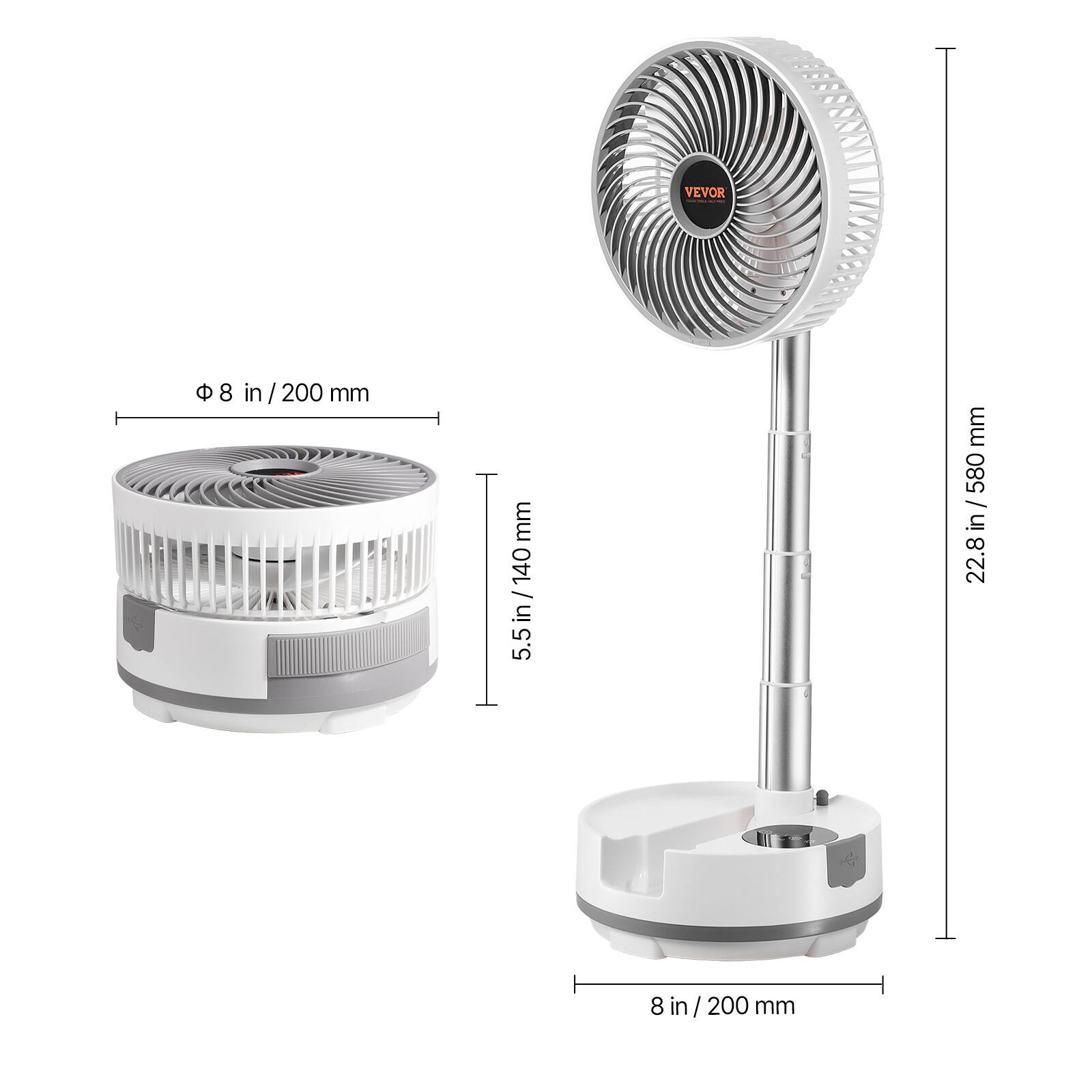 - Diameter: 8 in / 200 mm
- Height: 22.8 in / 580 mm
- Base Diameter: 8 in / 200 mm
- Base Height: 5.5 in / 140 mm
