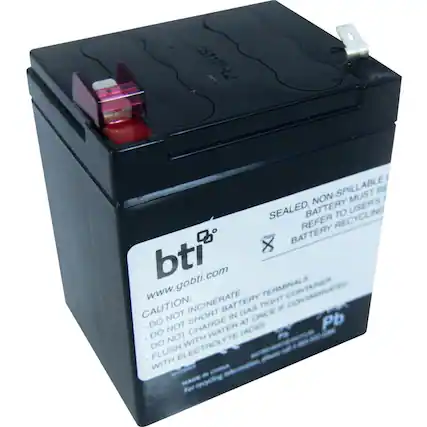 051125-12
SEAL MUST BE SEALED, NON-SPILLABLE BATTERY MUST BE REFER TO USERS BATTERY RECYCLING
bti
www.gobti.com
CAUTION:
- DO NOT INCINERATE
- DO NOT SHORT BATTERY TERMINALS
- DO NOT CHARGE
- FLUSH ELECTROLYTE (ACID) WITH WATER (ACID)
- DO NOT CHARGE IN GAS TIGHT CONTAINER
MADE IN CHINA
Pb