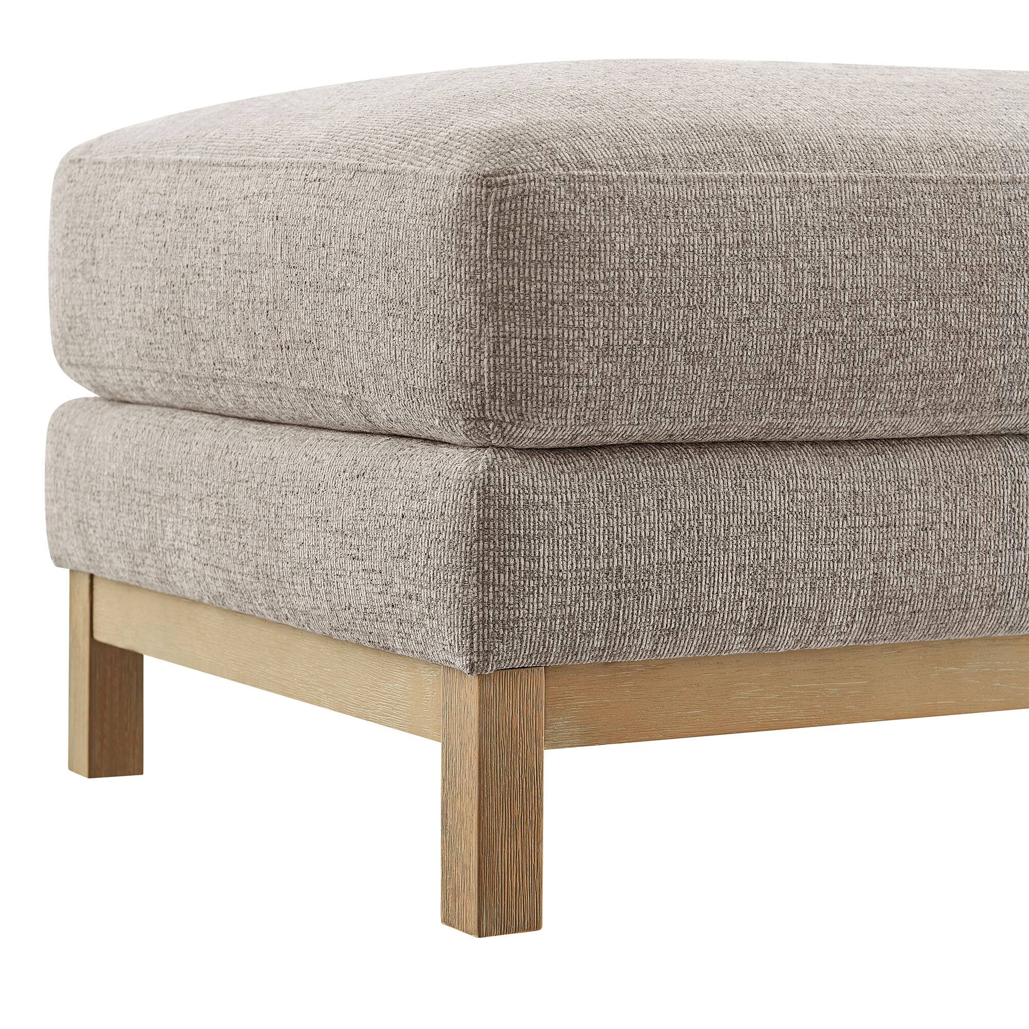 Alt View 6. Modway - Roscoe Upholstered Ottoman - Pewter.