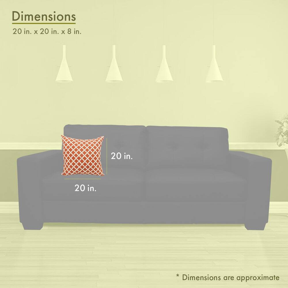 Dimensions  
20 in. x 20 in. x 8 in.  

20 in.  
20 in.  

*Dimensions are approximate