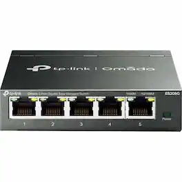 TP-Link - Omada Omada 5-Port Gigabit Easy Managed Switch - 5 Ports - Manageable - Gigabit Ethernet - 10/100/1000Base-T - 2 Layer - Unknown