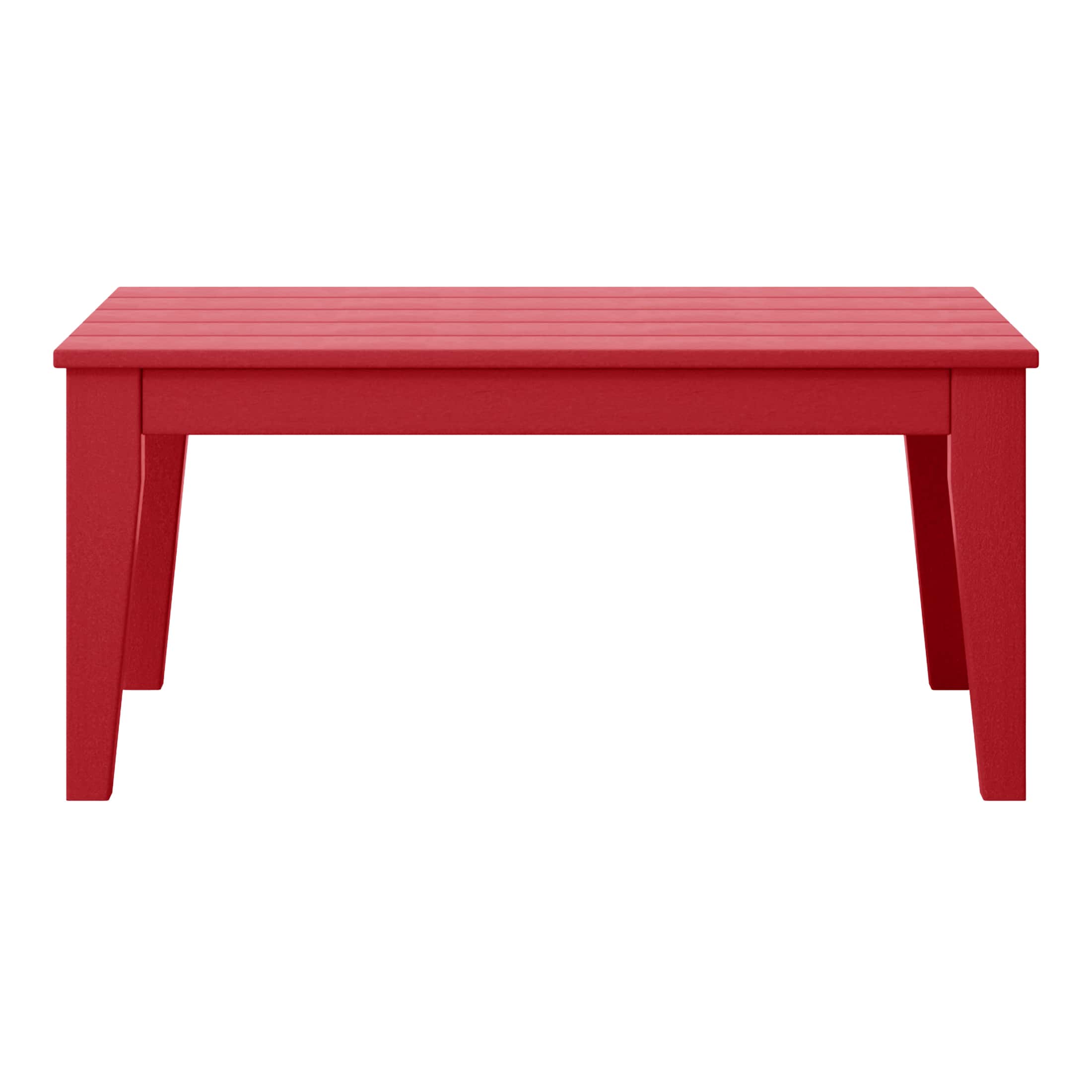 WestinTrends - Malibu Low Outdoor HDPE Patio Rectangle Coffee Table - Red price history on PriceWatchPro