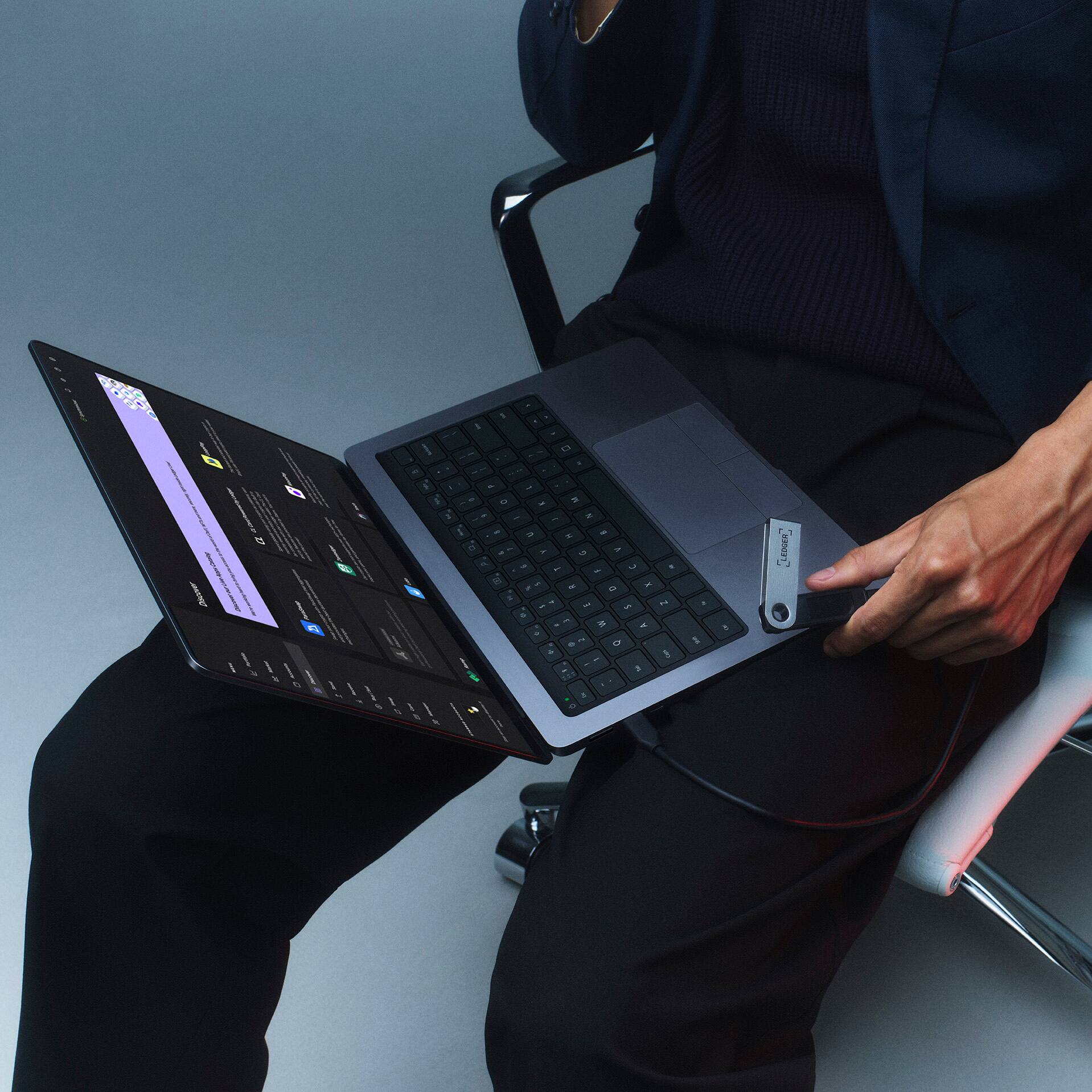 Alt View 16. Ledger - Nano S Plus Crypto Hardware Wallet - Amethyst Purple.