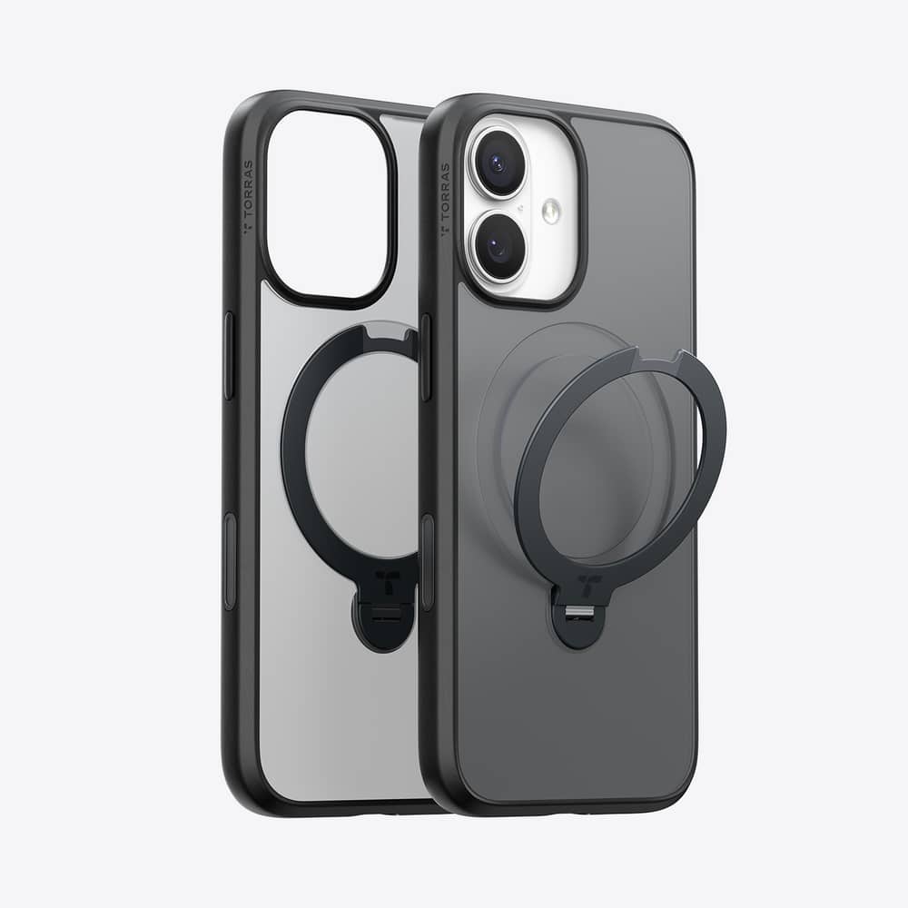 TORRAS - Ostand Q3 Spin Case for iPhone 17 - Obsidian Black