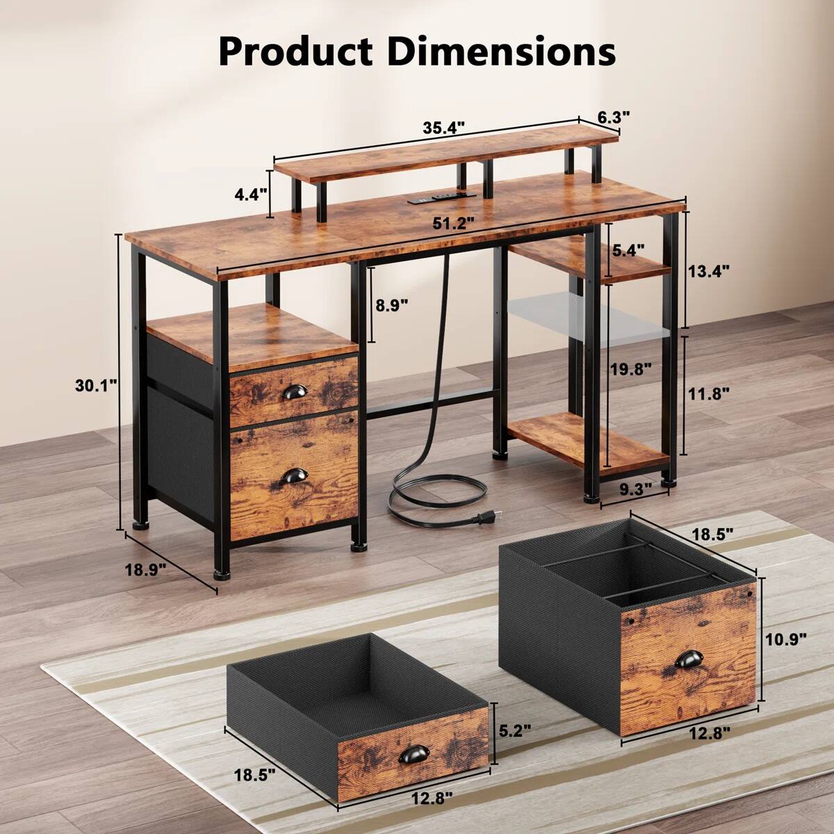 Product Dimensions: 35.4" x 6.3" x 4.4" x 51.2" x 5.4" x 13.4" x 8.9" x 30.1" x 19.8" x 11.8" x 9.3" x 18.5" x 18.9" x 10.9" x 5.2" x 12.8"