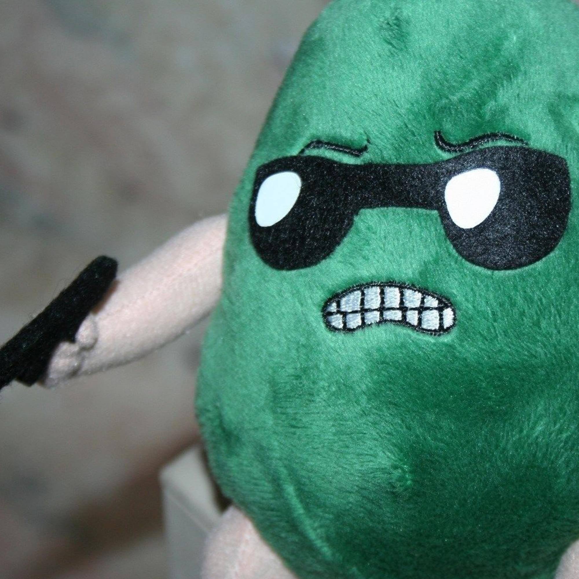 Alt View 10. Mezco Toyz - Axe Cop Avocado 10" Soldier Plush - Green.