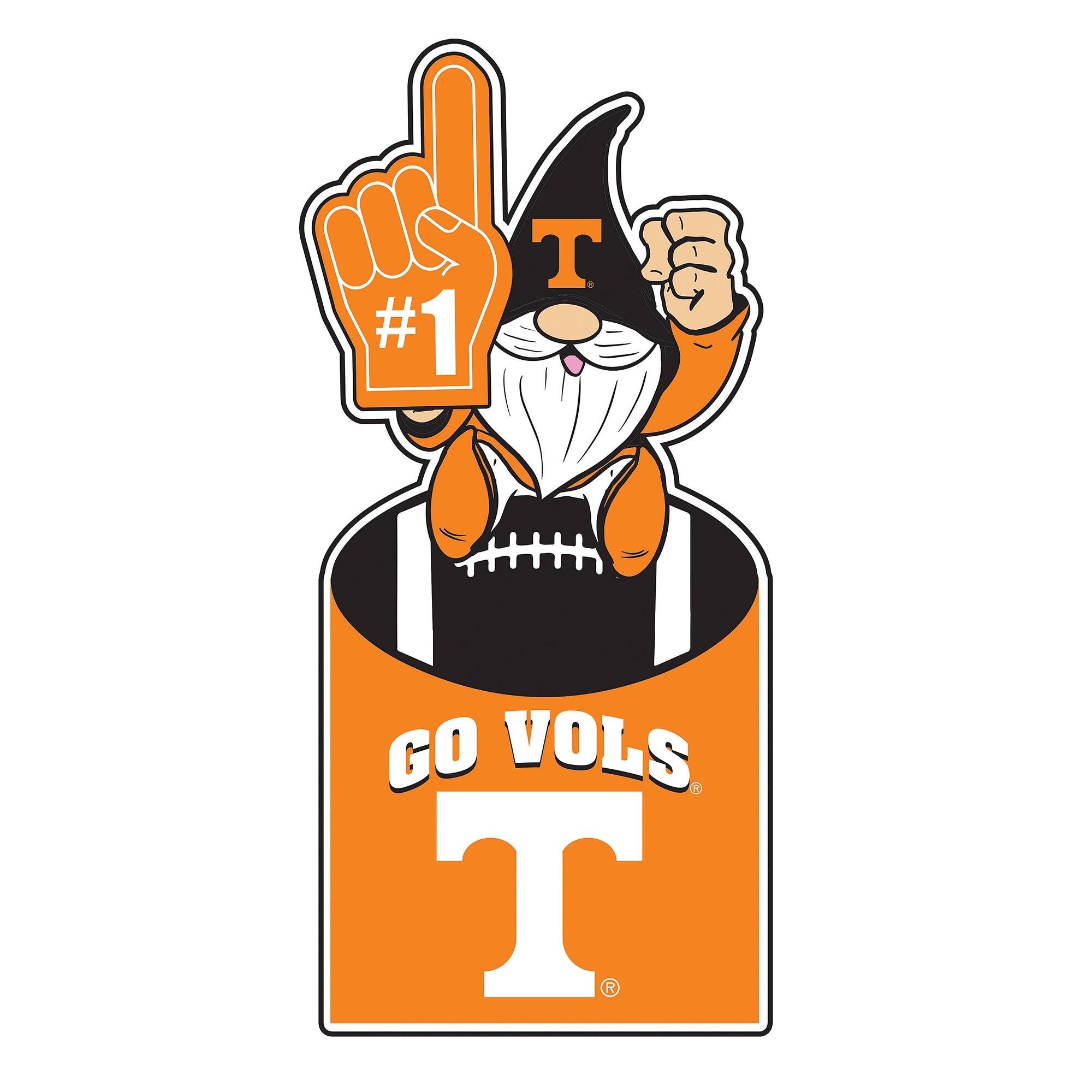 Tennessee Volunteers 30" Metal Gnome 3-in-1 Outdoor Yard Sign