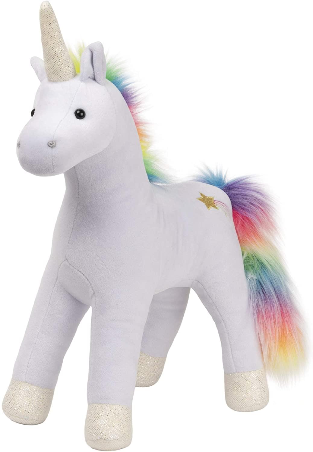 Front. Gund - Bluebell Unicorn Rainbow Sparkle Plush 15 Inch Plush Animal - White.