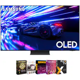 Samsung - 55" S95D HDR OLED Smart TV (2024) +12 Month Protection & Movies Streaming Pack