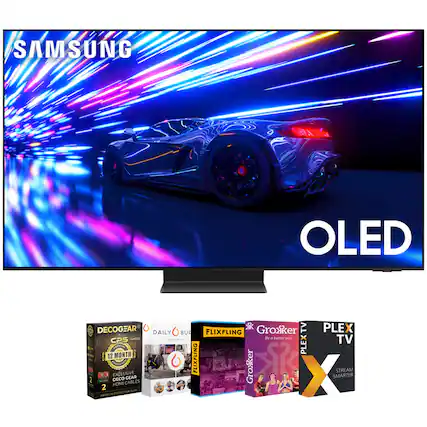 SAMSUNG OLED
- DECOGEAR
- Groxker TV
- PLEX TV
- DAILY BUG
- FLIXFLING
- 12 MONTH
- EXCLUSIVE DECO CABLES
- Groxker X
- STREAM SMARTER