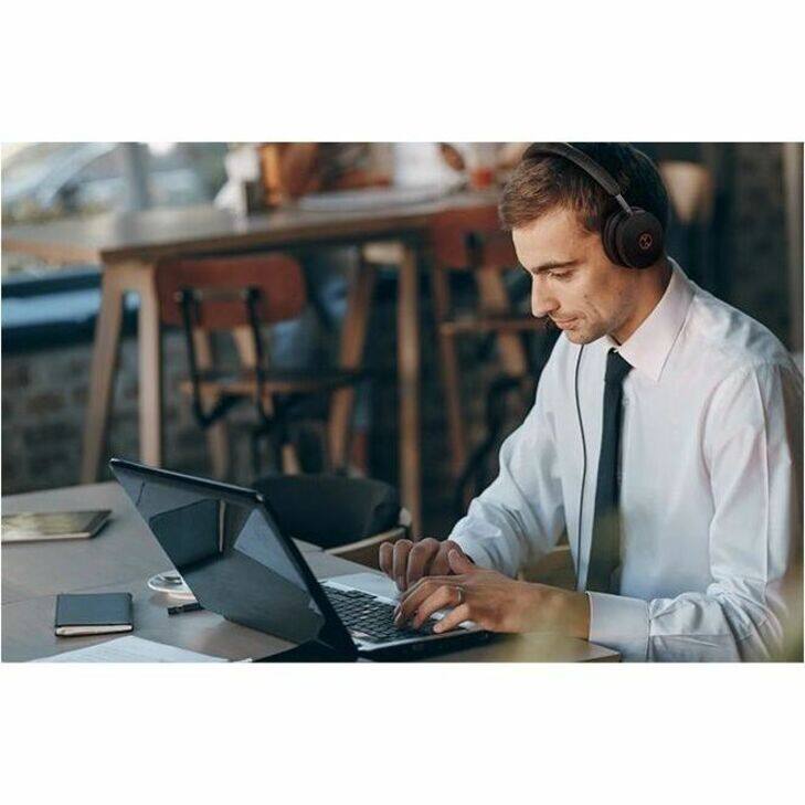 Alt View 7. Yealink - Yealink UH48 Headset - Microsoft Teams Certification - Stereo - USB Type A, USB Type C - Wired - 20 Hz to 20 kHz - Black.