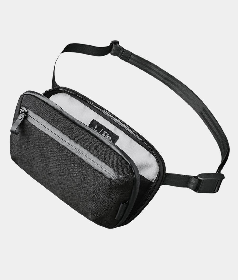 ALPAKA - Tech Organizer Sling Bag 1.5L with Strap, Accordion Opening, 9 Pockets, Fits Kindle, Weatherproof Fabric, YKK Zippers - Black Axoflux 600D price history on PriceWatchPro