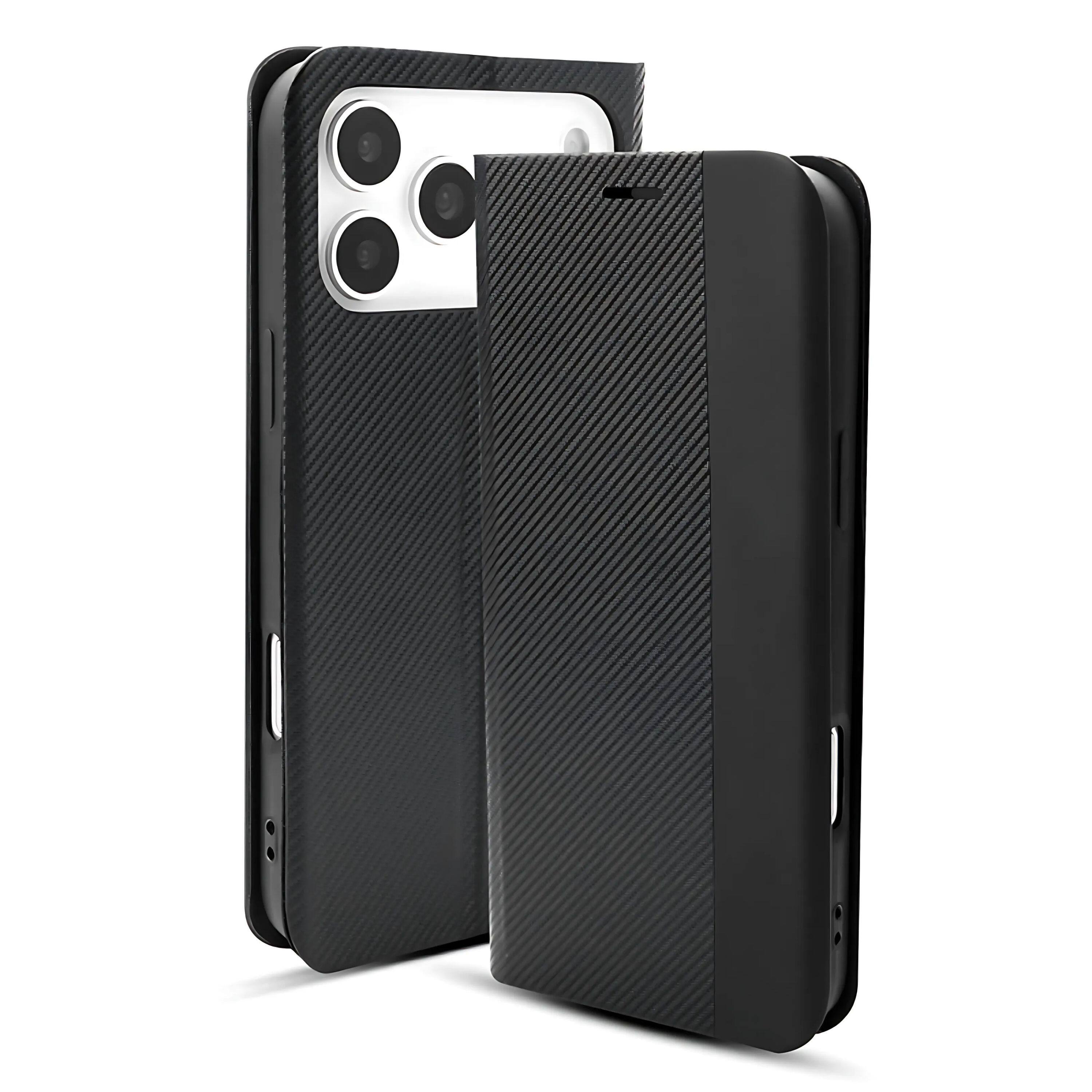 Kitcheniva - Executive Series Wallet Phone Case For iPhone 17 Pro - Black