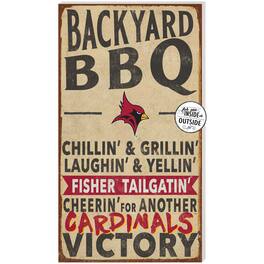 Jardine - St. John Fisher Cardinals 11" x 20" Indoor/Outdoor BBQ Sign - Brown