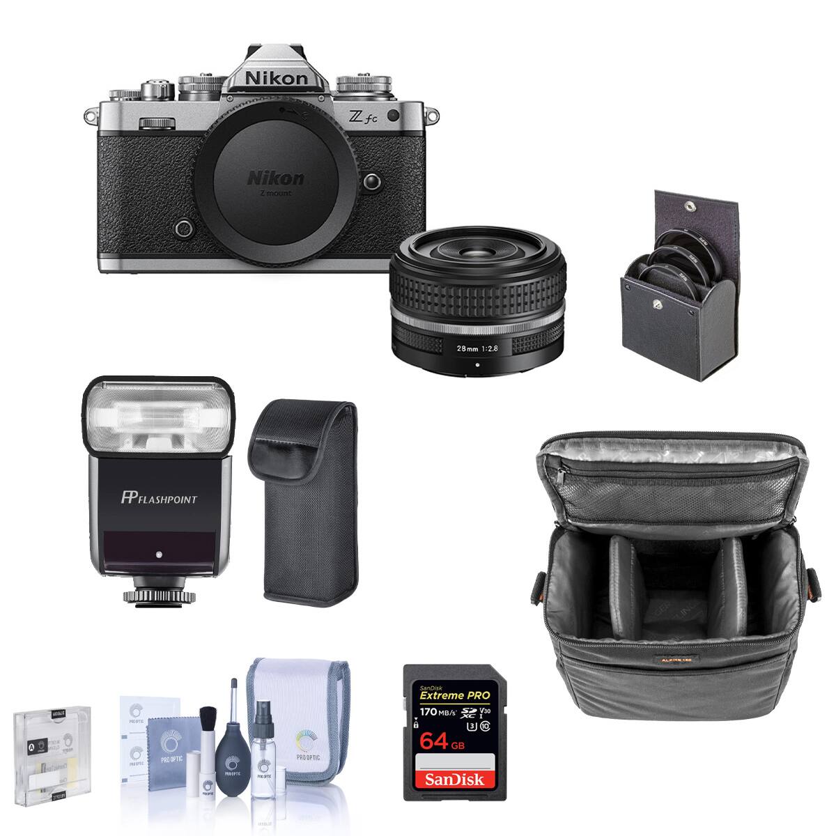 Nikon Zfc fc Nikon Z mount 28mm 1:2.8 PP FLASHPOINT 0 PRO PROOF TIC Sandaas Extreme PRO 170 MBA 64 GB SanDisk