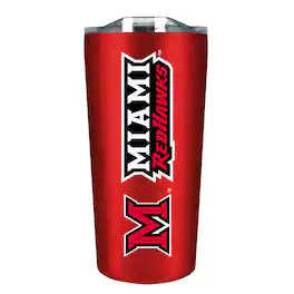 The Fanatic Group - Miami University RedHawks 18oz. Stainless Steel Soft Touch Tumbler - Multicolor