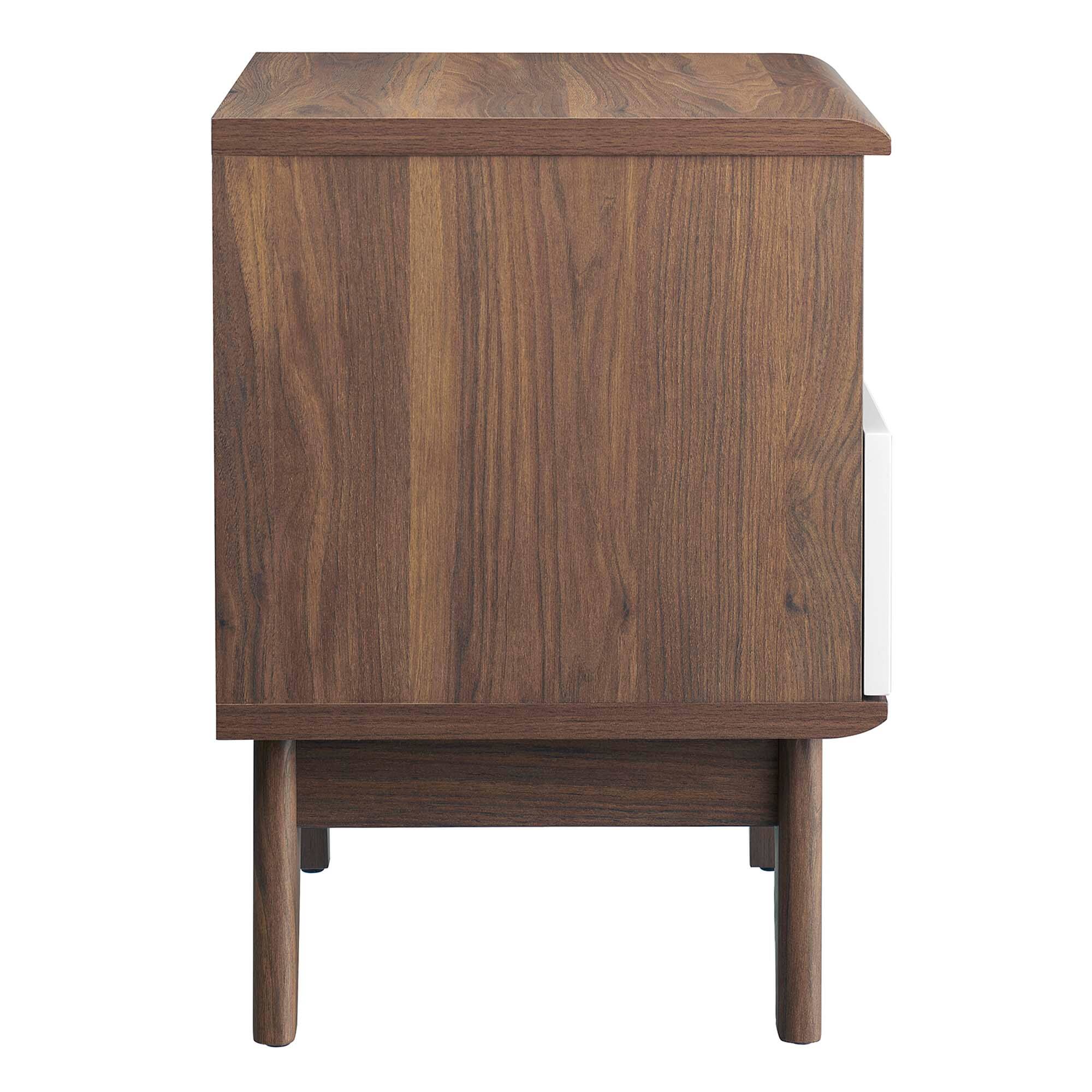 Alt View 1. Modway - Envision Nightstand by Modway - Walnut White.