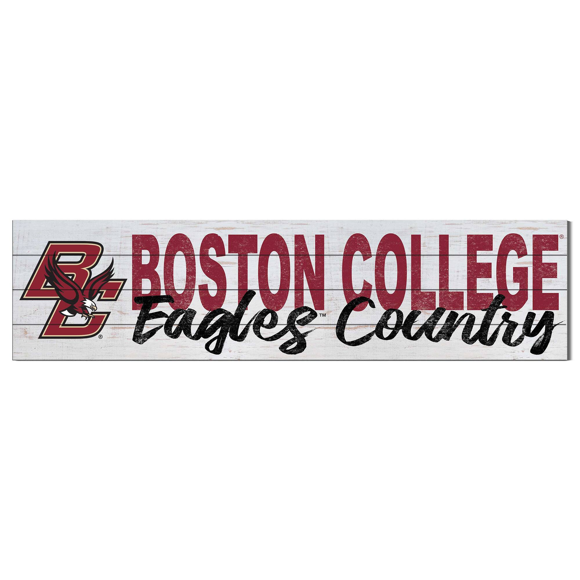 Boston College Eagles 10'' x 40'' Logo Sign