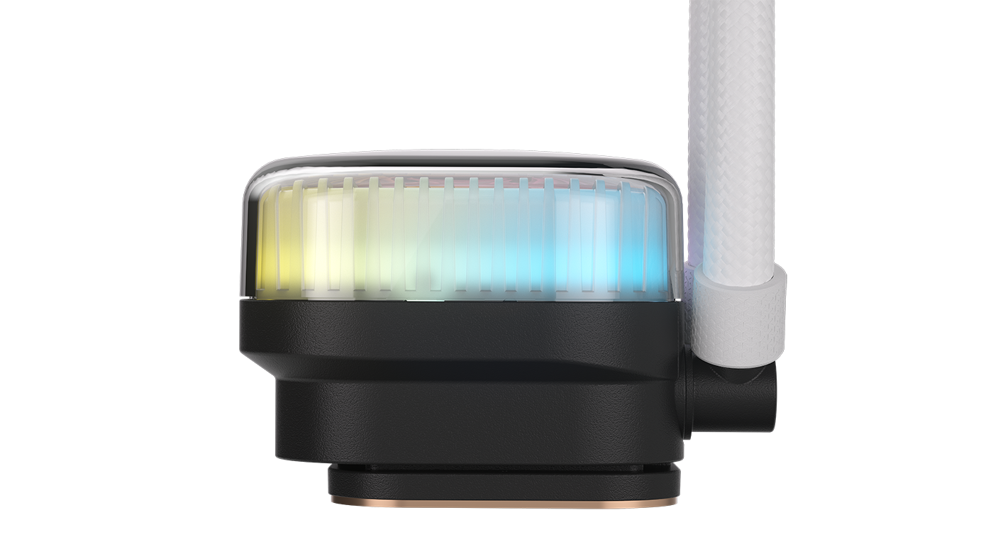 Alt View 10. CORSAIR - iCUE LINK TITAN II 360 RX RGB Liquid CPU Cooler - White.