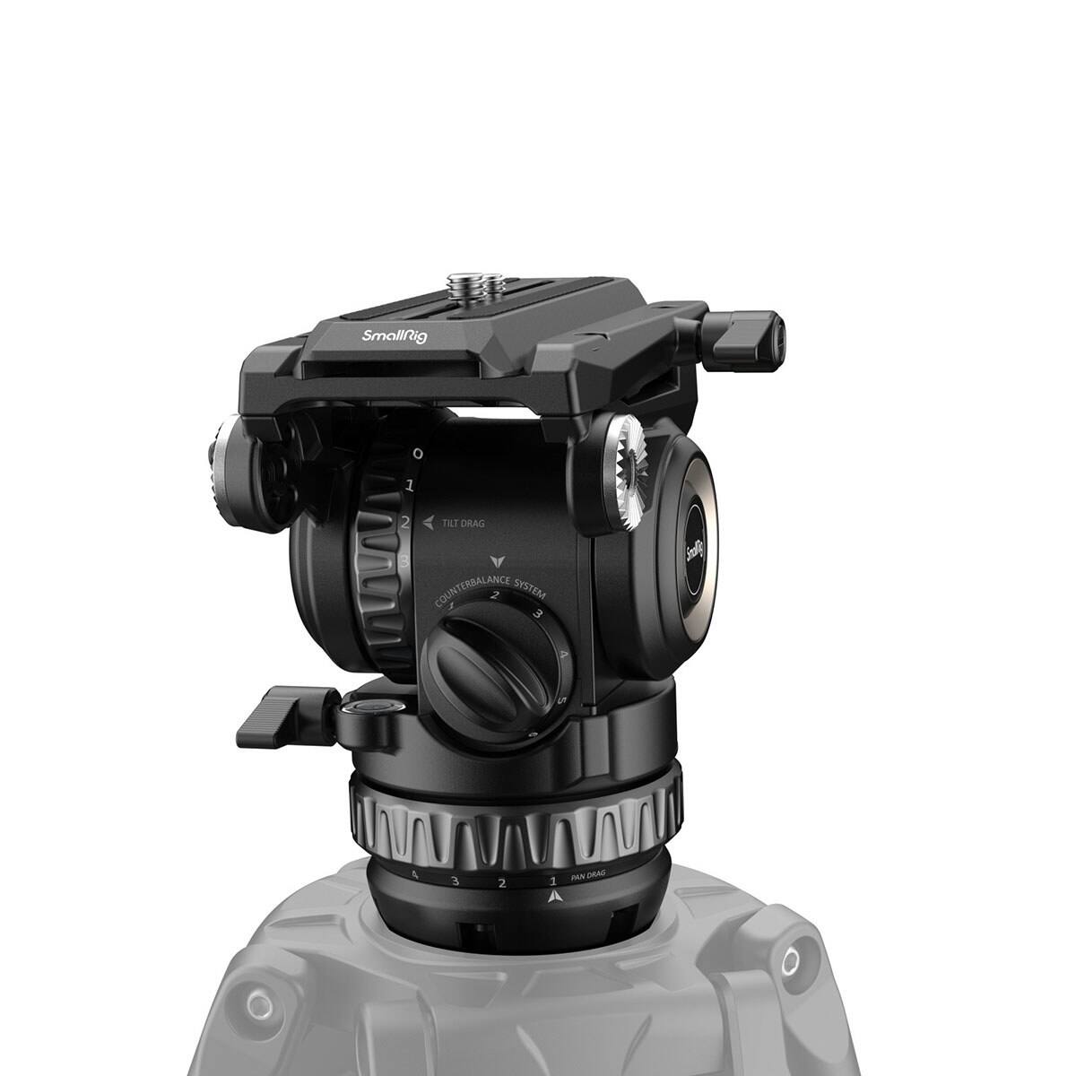 SmallRig 1 2 TILT DRAG 3 COUNTERBALANCE 4 2 SYSTEM E jnlt A. 3 2 P PAN DRAG 3 A