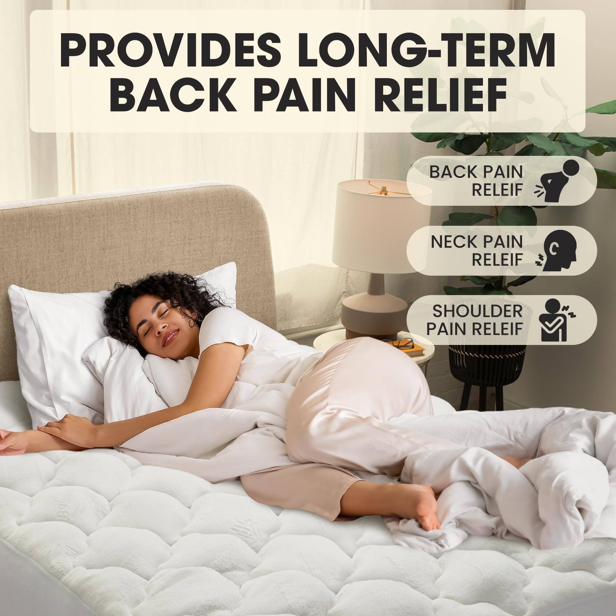 PROVIDES LONG-TERM BACK PAIN RELIEF

BACK PAIN RELIEF
NECK PAIN RELIEF
SHOULDER PAIN RELIEF
