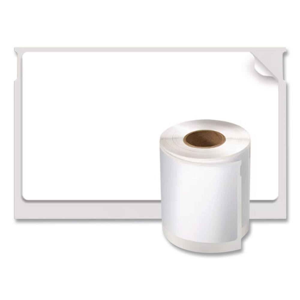 Left. DYMO - DYMO 30326 1.8 in. x 3.1 in. LabelWriter VHS Top Labels - White (1 Roll/Box) - White.